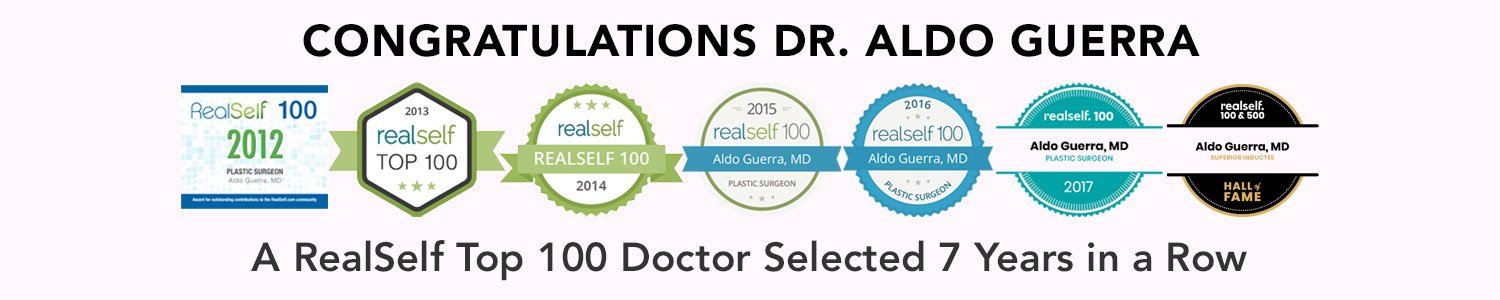 Dr. Aldo has been a RealSelf 100 inductee every year since 2012.